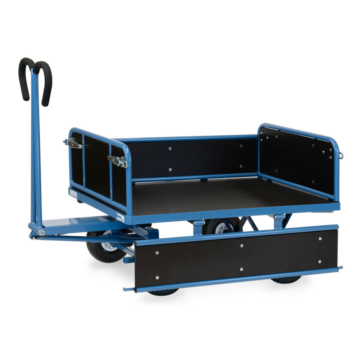 fetra Chariot à plateaux manuels 6453L - charge max. 700kg, pneus gonflables