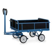fetra Chariot à plateaux manuels 6453V - charge max. 700kg pneus pleins-2