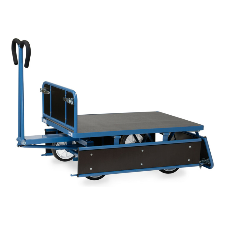 fetra Chariot à plateaux manuels 6453V - charge max. 700kg pneus pleins
