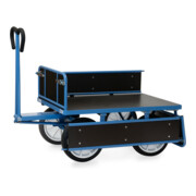fetra Chariot à plateaux manuels 6454V - charge max. 1000kg pneus pleins-5