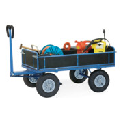 fetra Chariot à plateaux manuels 6455L - charge max. 1000kg, pneus gonflables-4