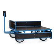 fetra Chariot à plateaux manuels 6455V - charge max. 1000kg pneus pleins-5