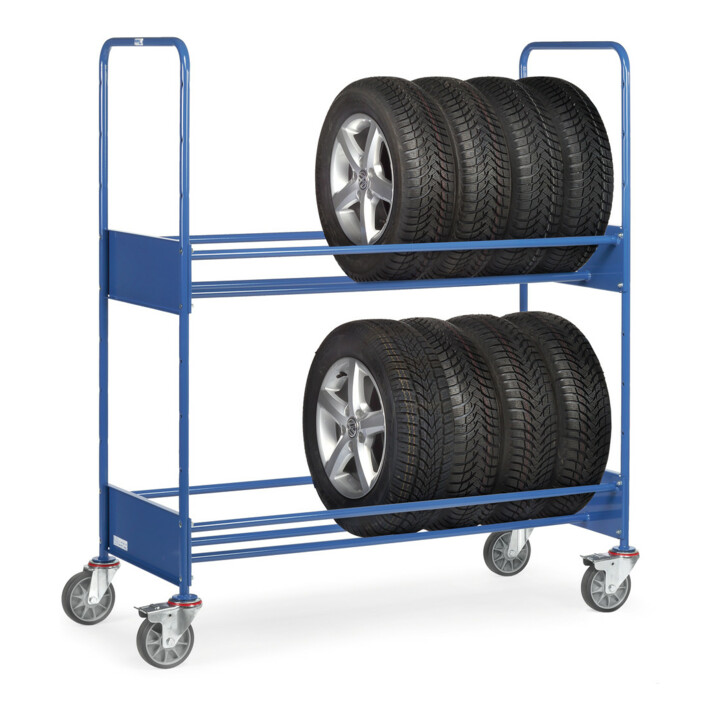 fetra Chariot à pneus 4586 - charge max. 250kg Pneus TPE