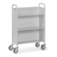 fetra Chariot de bureau à plateaux inclinés 4891 - charge max. 150kg Pneus TPE