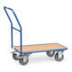 fetra Chariot de magasin 2100, capacité 400kg, pneus TPE, 1 barre de poussée