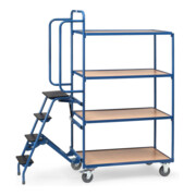 fetra Chariot de préparation de commandes 2108 - force 250kg pneus TPE-2