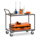 fetra Chariot de table ESD 300 kg, avec 2 étagères, version conductrice d'électricité-4