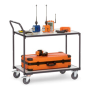 fetra Chariot de table ESD 300 kg, avec 2 étagères, version conductrice d'électricité-4