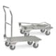 fetra Chariot pliant KW 2 alu, capacité de charge 200kg, pneus TPE, barre de poussée rabattable