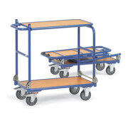 chariot pliable fetra, charge max. 250kg, pneus TPE, 2 poignées pliantes, plate-forme de table pliante