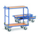fetra Chariot pliant KW 4, capacité de charge 250kg, pneus TPE, 2 arceaux rabattables, plate-forme de table rabattable