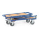fetra Chariot pliant KW 4, capacité de charge 250kg, pneus TPE, 2 arceaux rabattables, plate-forme de table rabattable