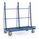 fetra Chariot porte-panneaux 4456 - simple face - charge max. 1200kg Pneus pleins élastiques-1