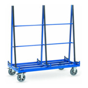fetra Chariot porte-panneaux 4476-bilatéral - charge max. 1200kg Pneus pleins élastiques-1