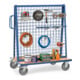 fetra Chariot porte-pièces 1301 - charge max. 600kg Pneus TPE