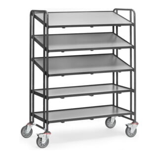 fetra Chariot pour bacs européens 1384/7016 avec plateaux Grey Edition