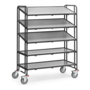 fetra Chariot pour bacs européens 1384/7016 avec plateaux Grey Edition