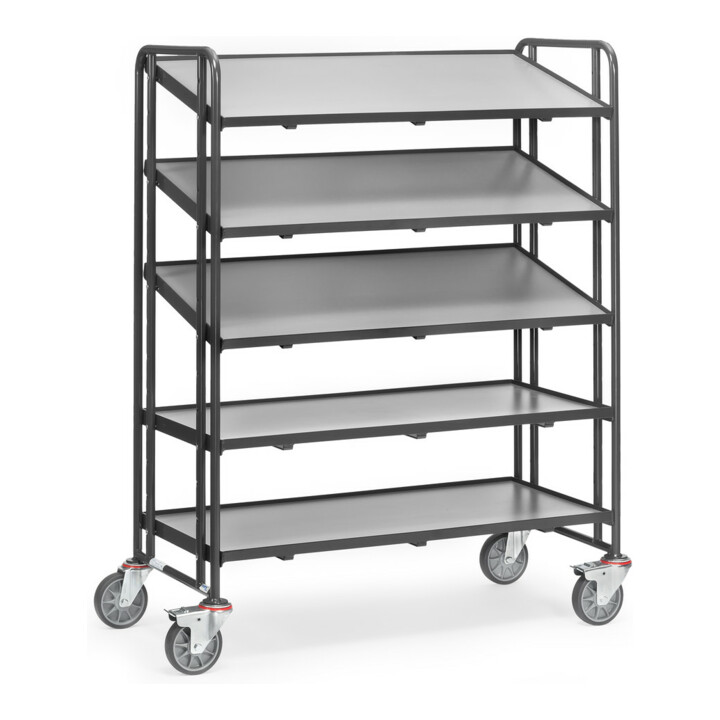 fetra Chariot pour bacs européens 1384/7016 avec plateaux Grey Edition