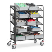 fetra Chariot pour bacs européens 1384/7016 avec plateaux Grey Edition-2