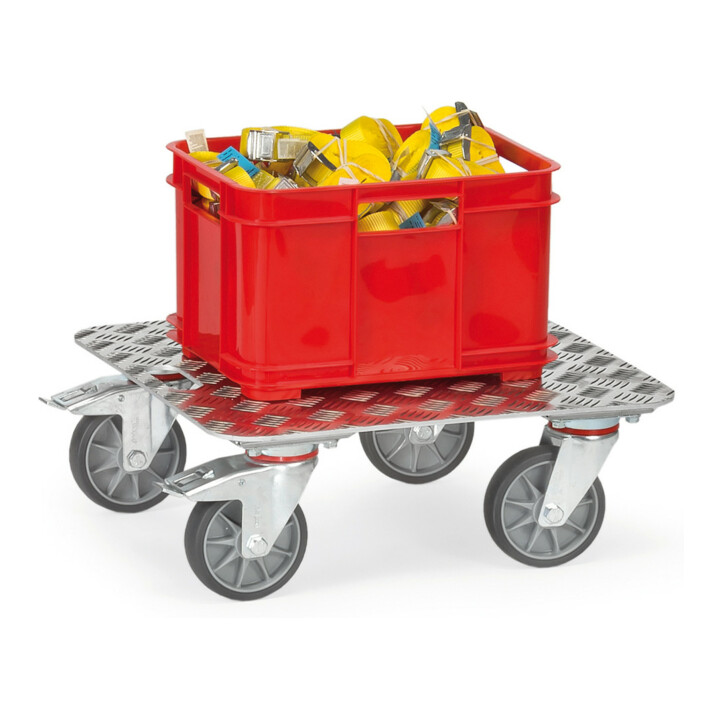 fetra Chariot pour caisses KF 10 - tôle quintette en ALU