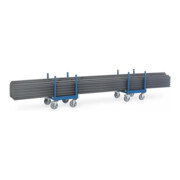 fetra Chariot pour matériaux longs 2110 - charge max. 1500kg Pneus élastiques-4