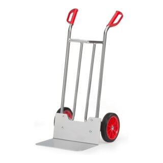 Diable aluminium fetra A1116, charge 150 kg , hauteur 1150 mm, bavette extra large