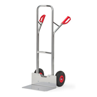 Diable Aluminium fetra A1326, charge 200 kg , hauteur 1300 mm, bavette extra large