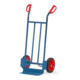 fetra Diable en tube d'acier B1115V - roues à bandage caoutchouc, charge max. 250 kg