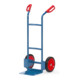 fetra Diable en tube d'acier B1125V - roues à bandage caoutchouc, charge max. 200 kg