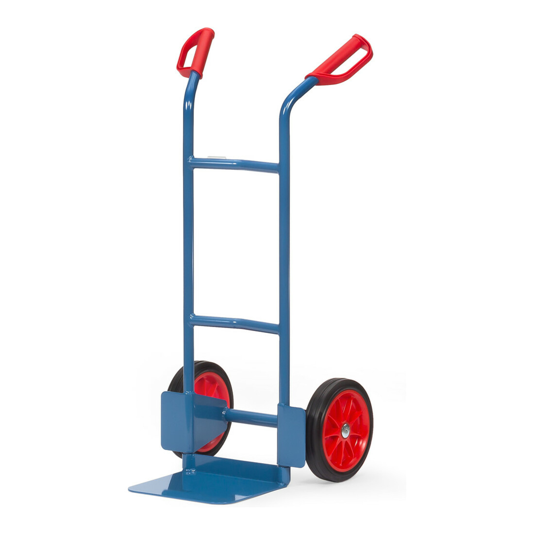 fetra Diable en tube d'acier B1125V - roues à bandage caoutchouc, charge max. 200 kg
