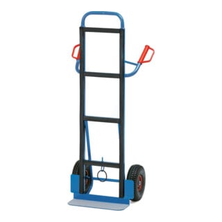 camion à main fetra, capacité de charge 350kg, godet 15x45cm, pneus