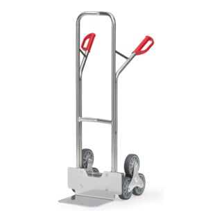 fetra Diable pour escaliers en aluminium 1325 3-bras. roue-étoile - charge max. 200kg pelle 25x32cm