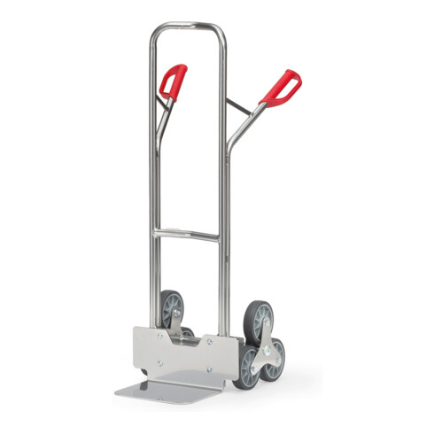 fetra Diable pour escaliers en aluminium 1325 3-bras. roue-étoile - charge max. 200kg pelle 25x32cm