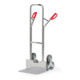 fetra Diable pour escaliers en aluminium 1326 3-bras. roue-étoile - charge max. 200kg pelle 30x48cm