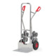 Fetra Diable pour escaliers en aluminium 1328 5-bras. roue-étoile - charge max. 200kg pelle 30x48cm