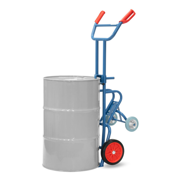 fetra Diable pour fûts 306 - roues à bandage caoutchouc, charge max. 300 kg