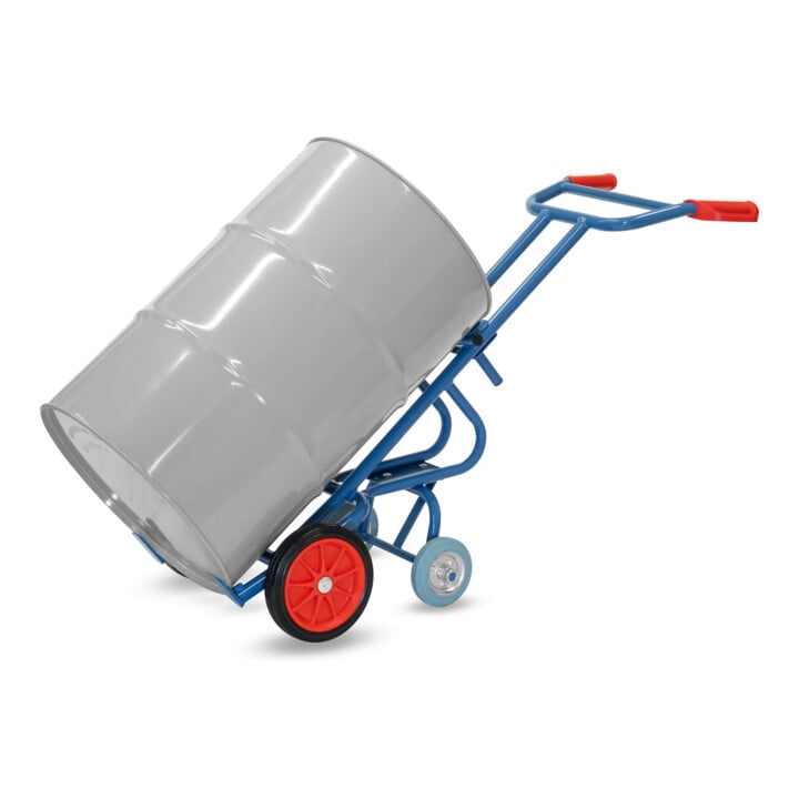 fetra Diable pour fûts 306 - roues à bandage caoutchouc, charge max. 300 kg