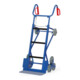 fetra Diable pour outils 11052, capacité de charge 400kg, pelle 19x55cm, 3 étoiles d'escalier, avec roues de support