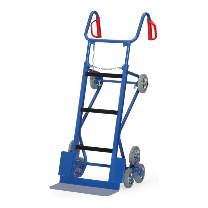fetra Diable pour outils 11052, capacité de charge 400kg, pelle 19x55cm, 3 étoiles d'escalier, avec roues de support