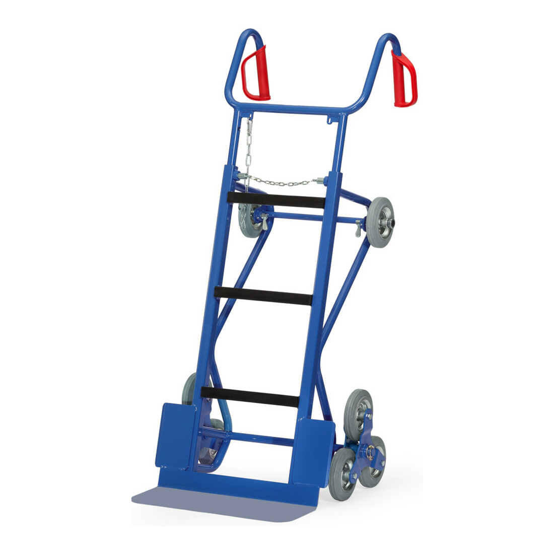 fetra Diable pour outils 11052, capacité de charge 400kg, pelle 19x55cm, 3 étoiles d'escalier, avec roues de support