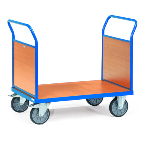fetra Doppel-Stirnwandwagen bis 600 kg, mit Stirnwänden aus Holz