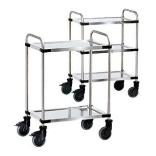 fetra Edelstahlwagen 5036 - Tragkraft 120kg TPE-Reifen