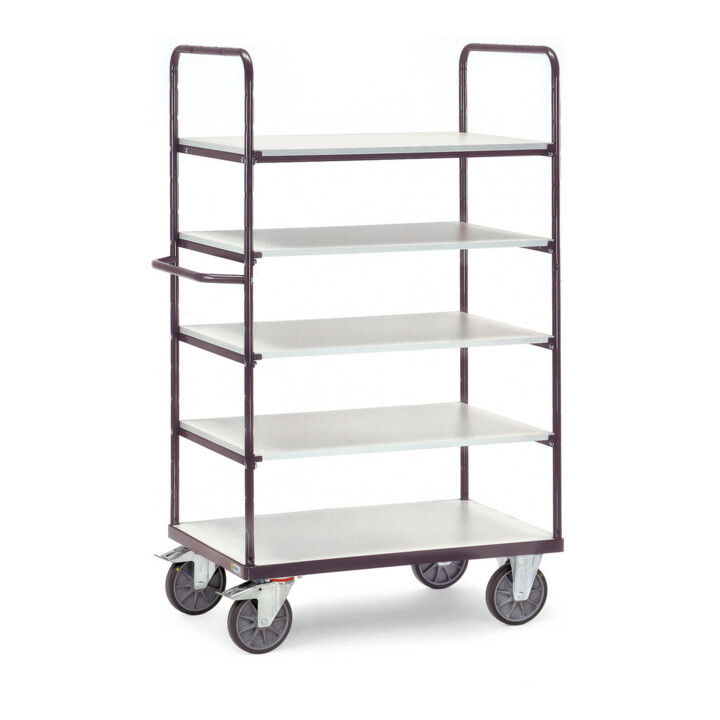 fetra ESD-Etagenwagen 9341 - Tragkraft 600kg TPE-ESD-Reifen