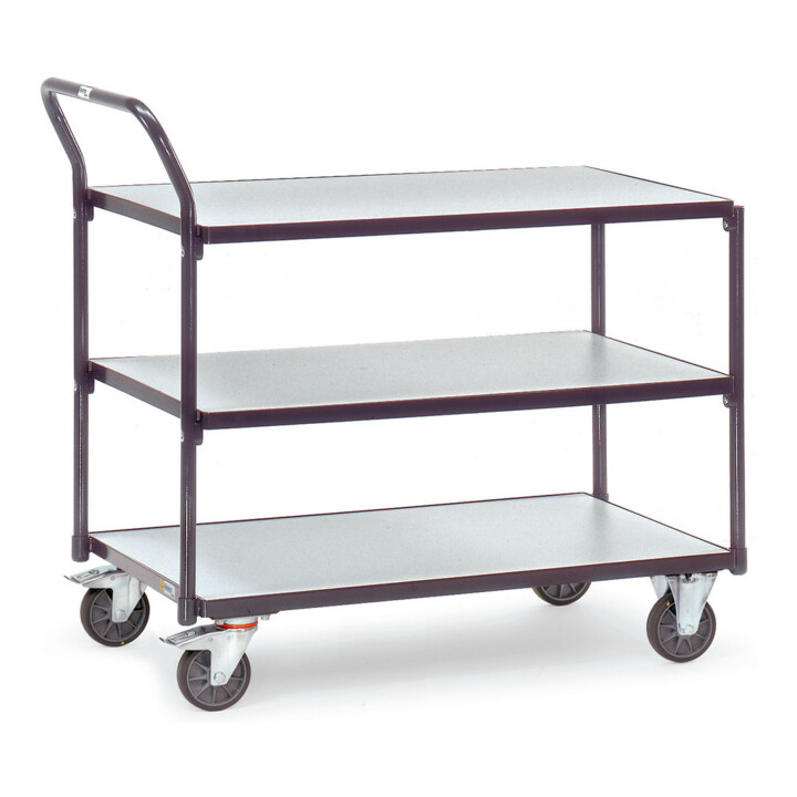 fetra ESD-Tischwagen 1851 - Tragkraft 300kg TPE-ESD-Reifen