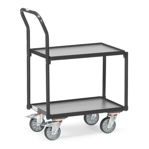 fetra Etagenroller mit Rohrschiebebügel Grey Edition