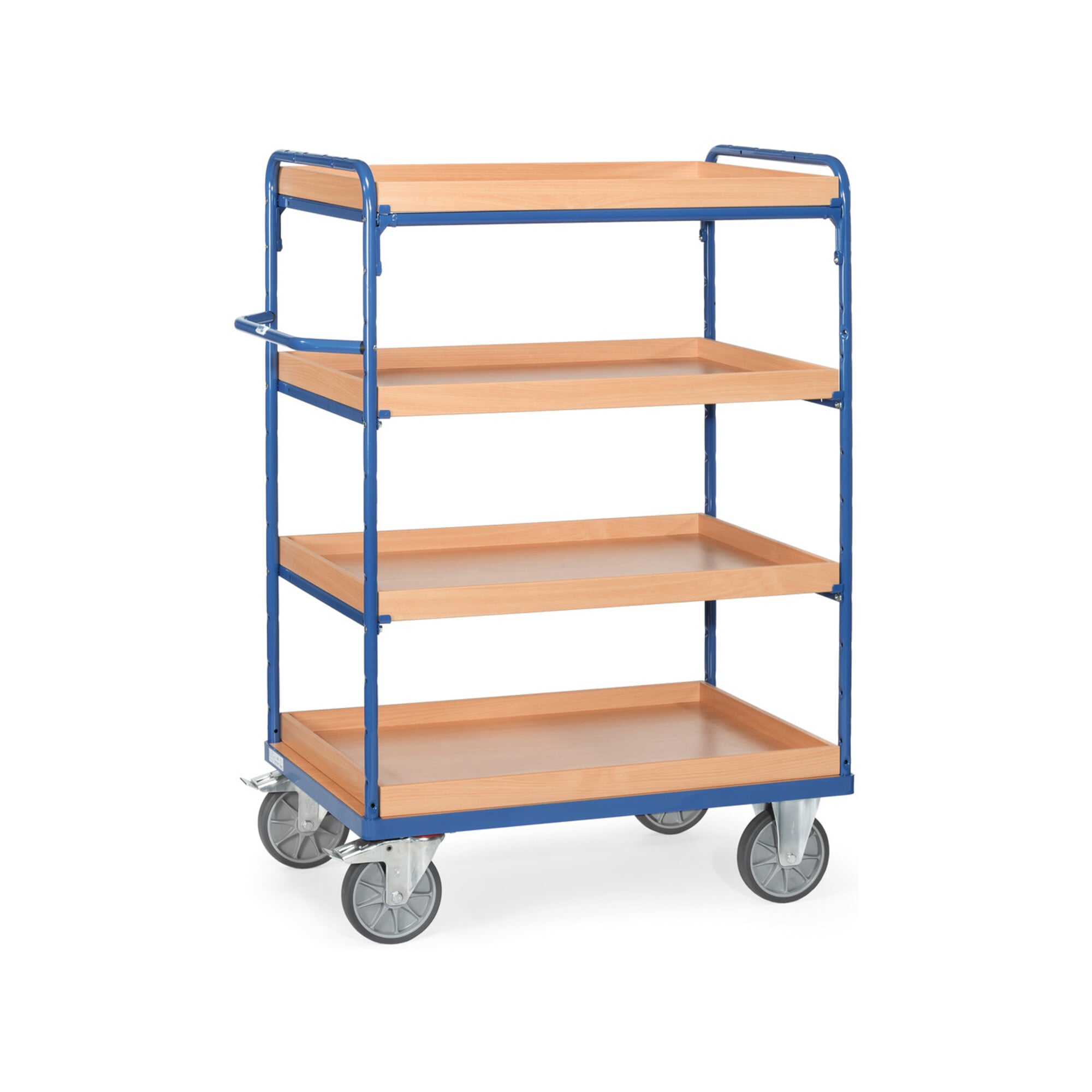 fetra Etagenwagen 8222 mit Kästen - Tragkraft 600kg TPE-Reifen