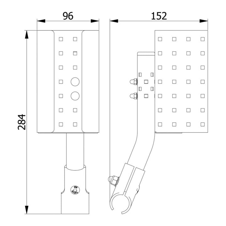 fetra Flaschenhalterung für Euro-Flaschen1000ml - Stellfläche (BxT): 93 x 75 mm