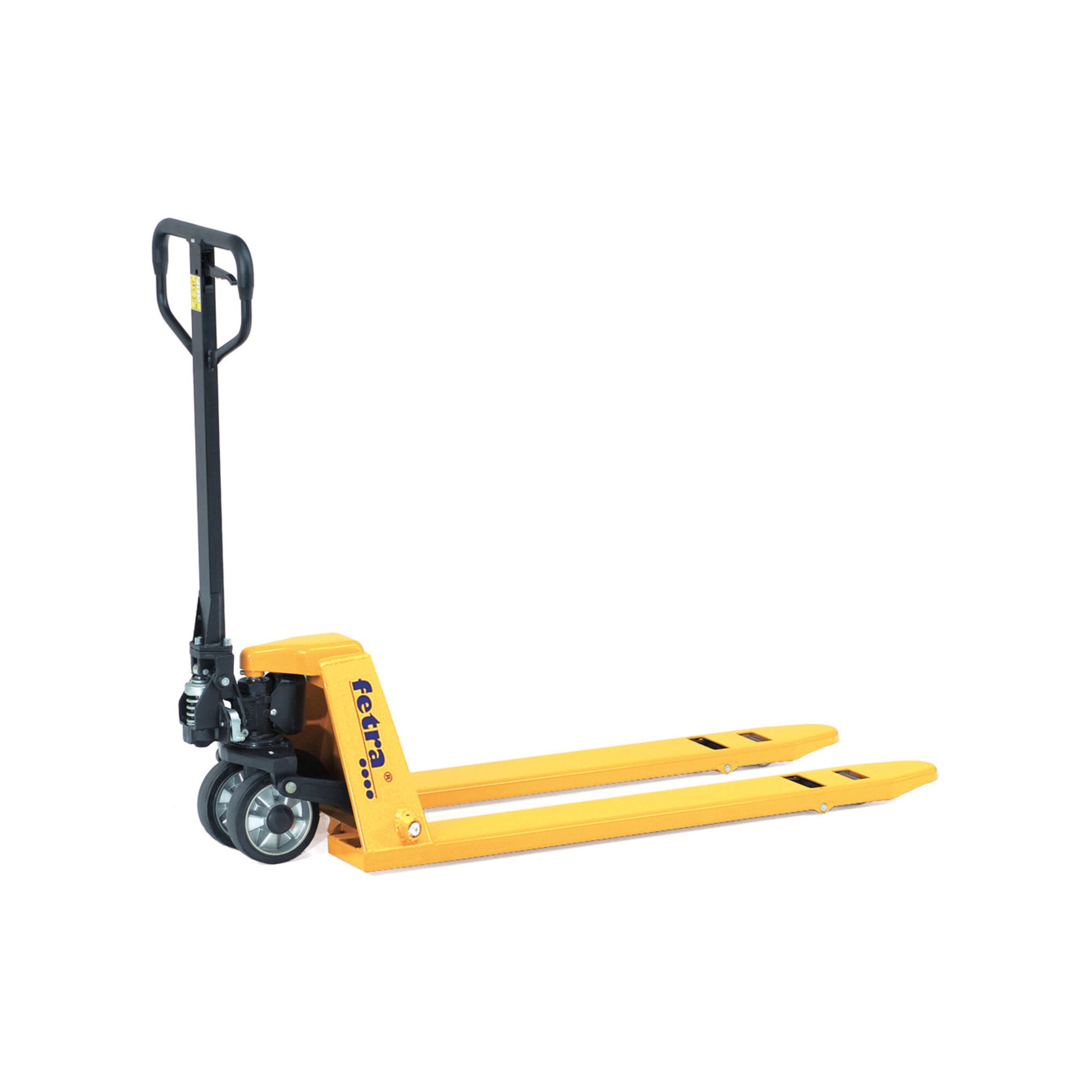 fetra Gabelhubwagen 2120 Tragkraft 2000kg, Vollgummilenkräder, Nylon-Gabelrollen