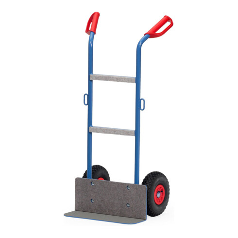 fetra Gerätekarre 11030, Tragkraft 250kg, Schaufel 15x48cm, Luftbereifung, mit Antirutschbelag