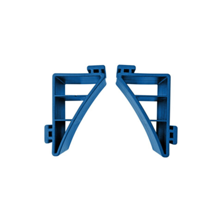 Set fetra Alu-Kompaktkarre "Wuppi" + Haltehörner für rundes Ladegut + Zurrgurt